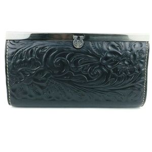 Patricia Nash Le Fleurs Tooled Leather Wallet